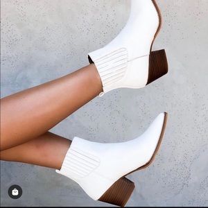 White booties